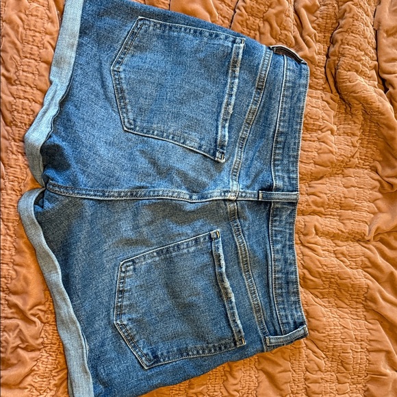 Old Navy Distressed Blue Jean Shorts - Picture 2 of 3
